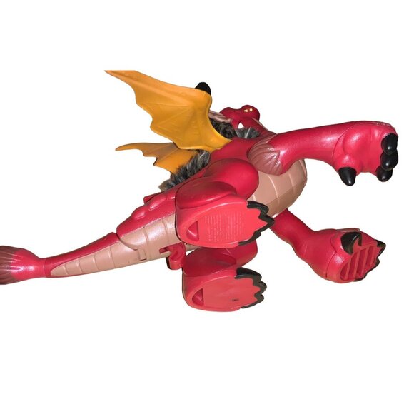 Imaginext Red Dragon with Fuzzy Hair, Sound and Stomping Foot 2008 - Picture 9 of 11